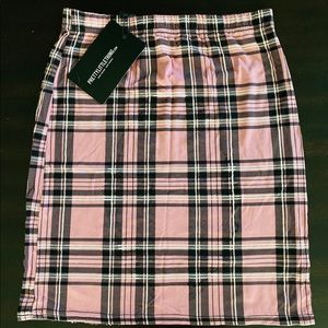 Pink patter PLT bodcon skirt